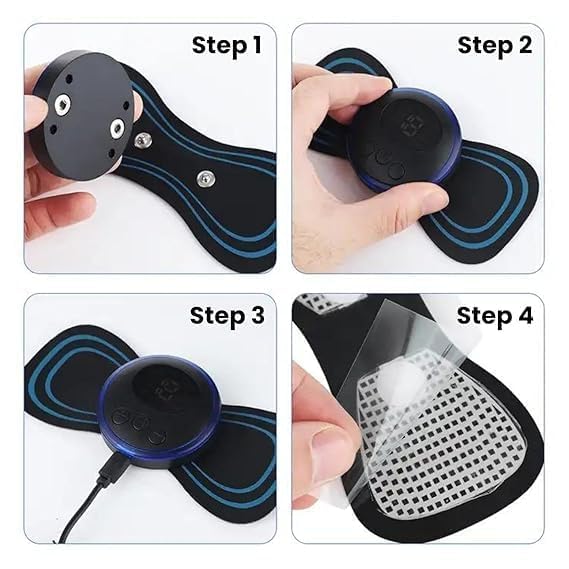 Wireless EMS Mini Body Massager – Portable Butterfly Massager for Pain Relief & Muscle Relaxation