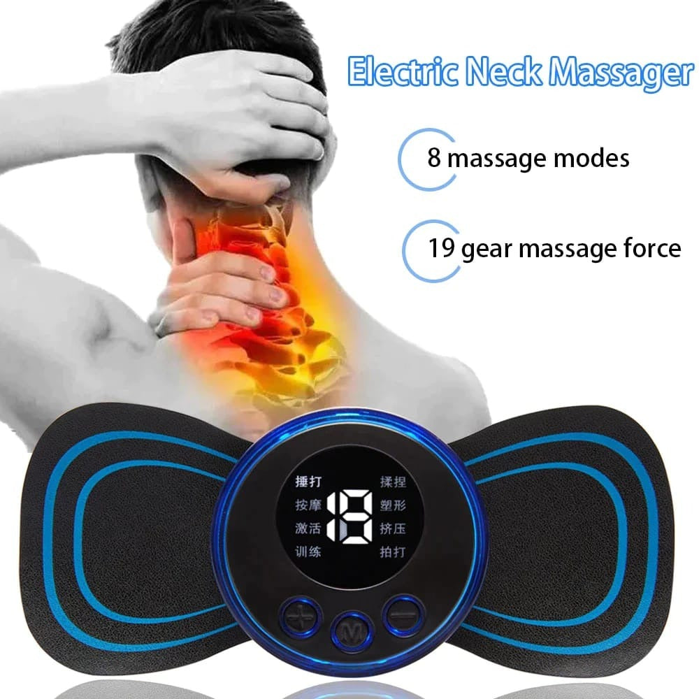 Wireless EMS Mini Body Massager – Portable Butterfly Massager for Pain Relief & Muscle Relaxation