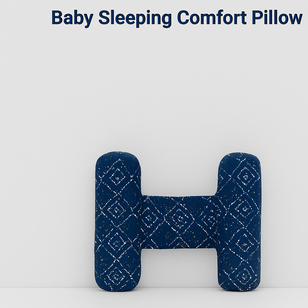 Baby Sleeping Comfort Pillow – Soft & Ergonomic Support for Head, Neck & Back | Washable & Breathable Fabric