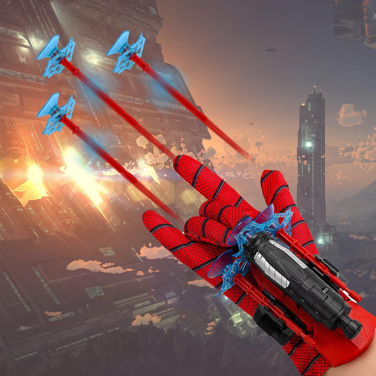 Spider-Man Wrist Shooter Transmitter Set – Fun Action Toy for Kids (Multicolour)