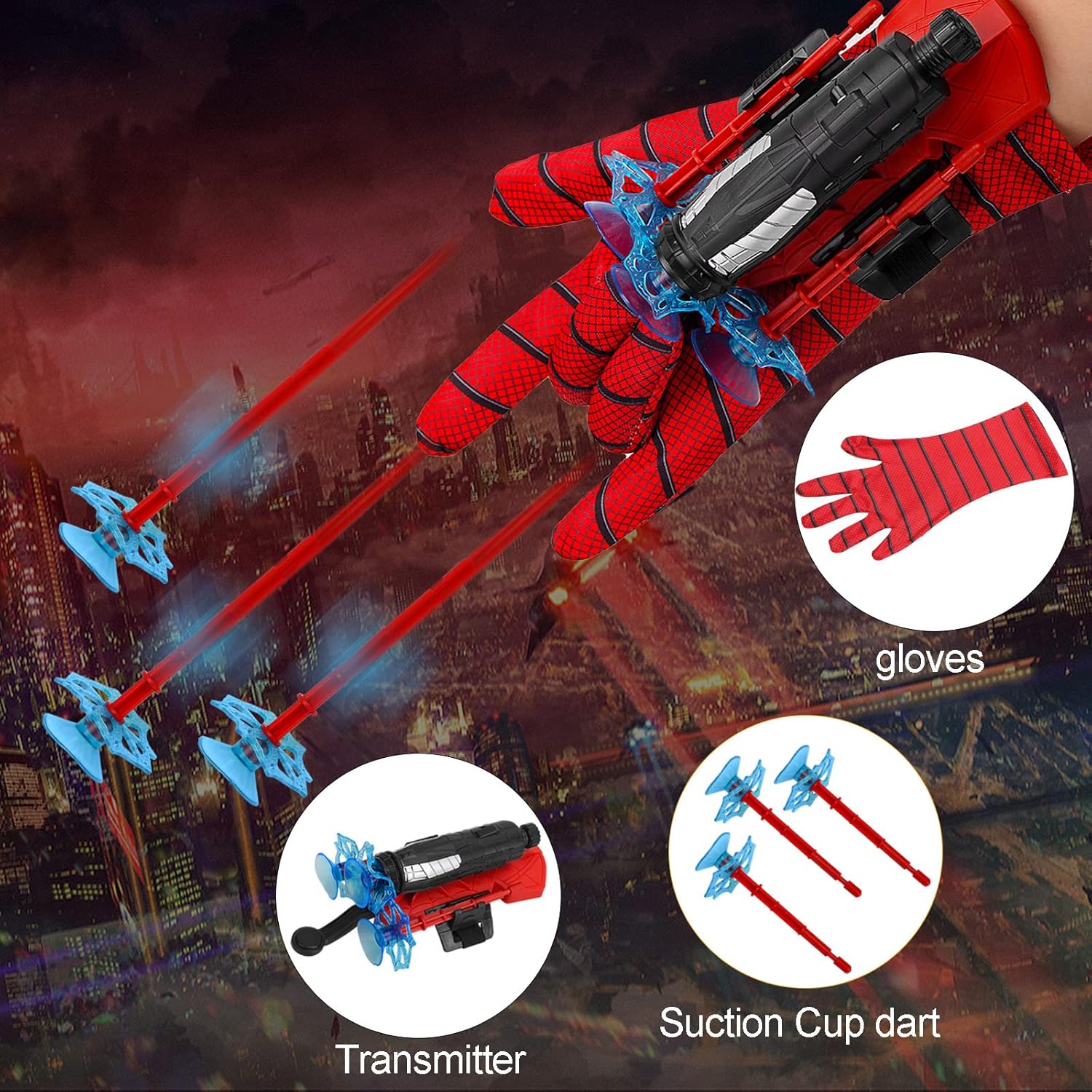 Spider-Man Wrist Shooter Transmitter Set – Fun Action Toy for Kids (Multicolour)