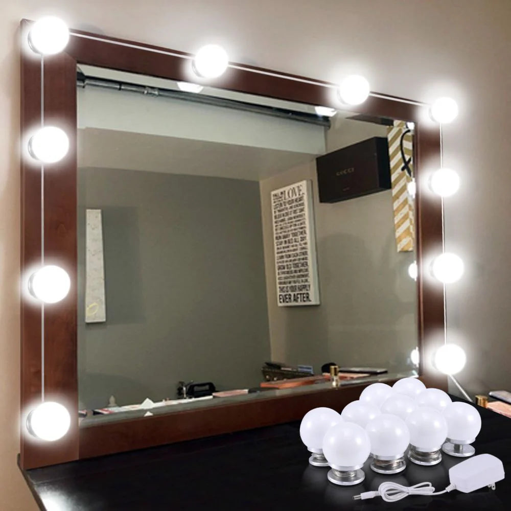 Vanity Light 10 Bulbs – Perfect for Makeup Mirror & Dressing Table