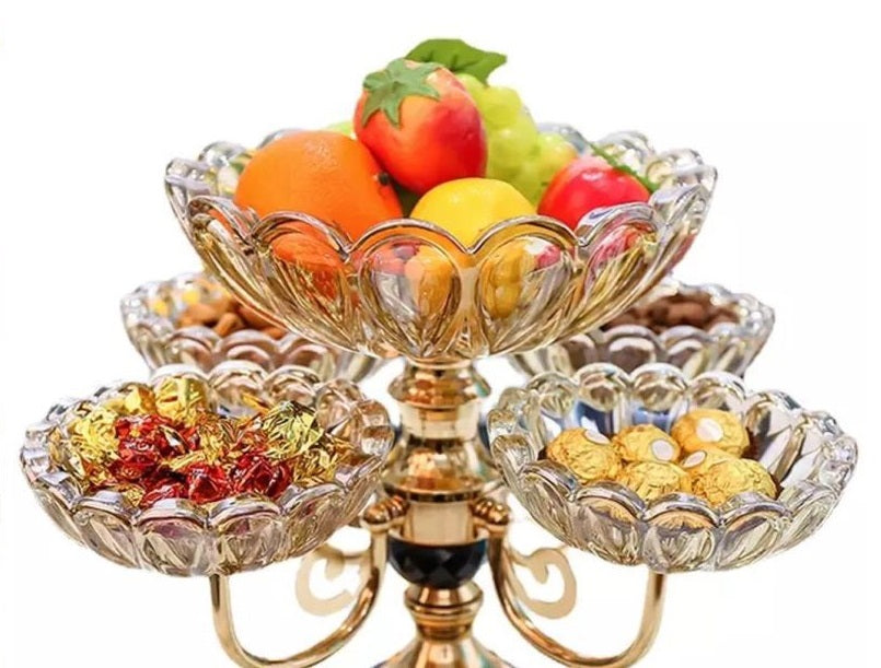 Rotating Dry Fruit Stand (Box Packing) – Multi-Layer Snack Organizer Tray | Made in China 🇨🇳