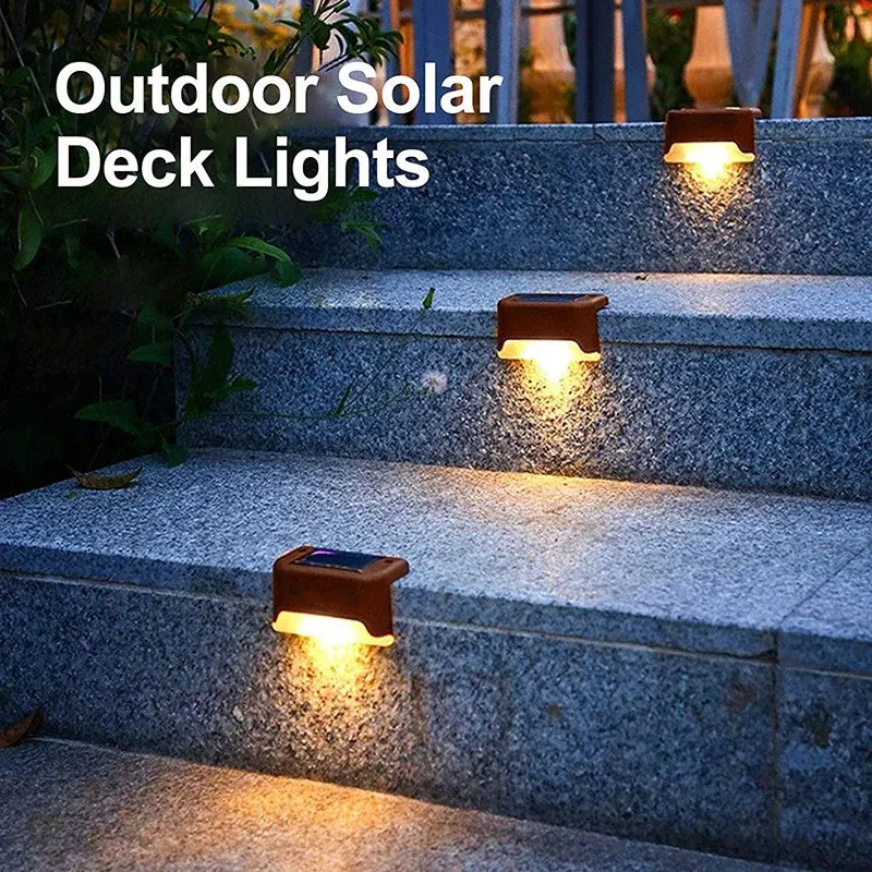 Multifunctional Waterproof LED Solar Step Lamp – Outdoor Fence, Pathway & Deck Lighting for Home & Garden Décor