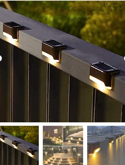 Multifunctional Waterproof LED Solar Step Lamp – Outdoor Fence, Pathway & Deck Lighting for Home & Garden Décor