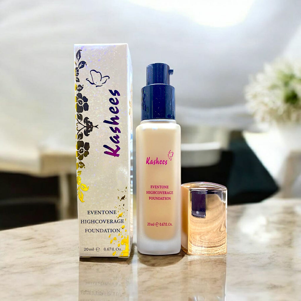 Kashee’s Eventone High Coverage Foundation – 40ml | Long Lasting & Flawless Finish