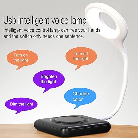 USB Smart Voice Control Light – Sound Reactive LED Lamp for Room & Desk Decor