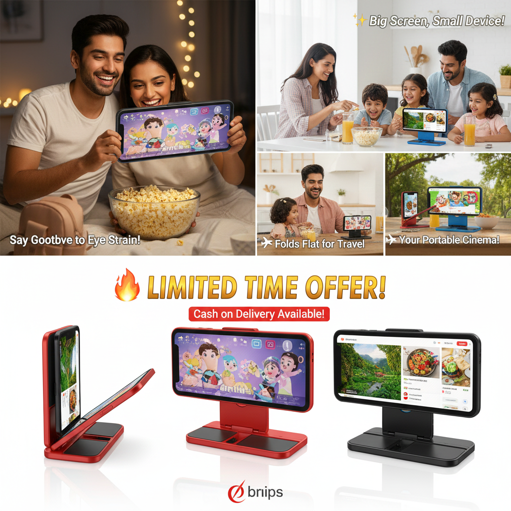 3D HD Mobile Screen Magnifier – Portable Phone Projector